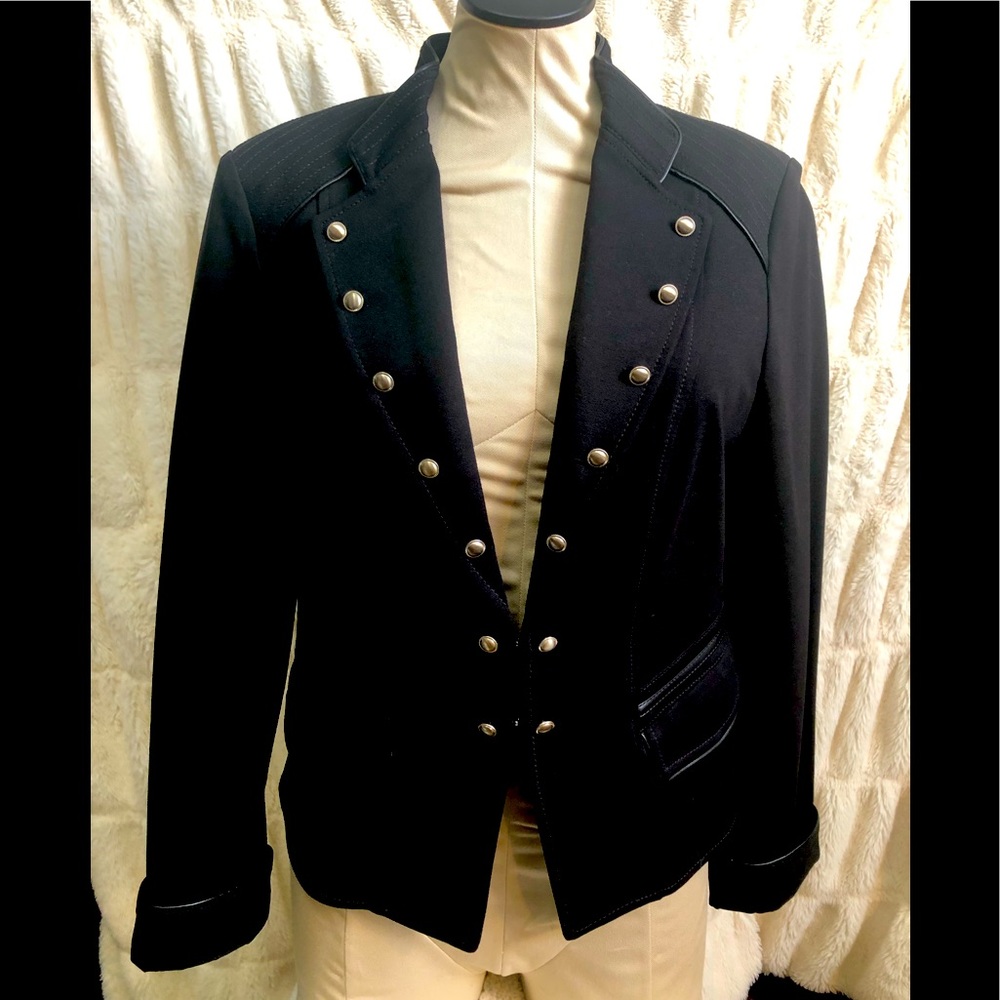 WHBM black blazer size 12
